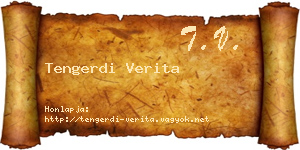 Tengerdi Verita névjegykártya